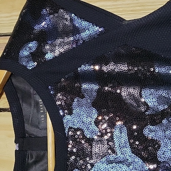 Ted Baker Camouflage Sequin Dress - Picture 3 of 10